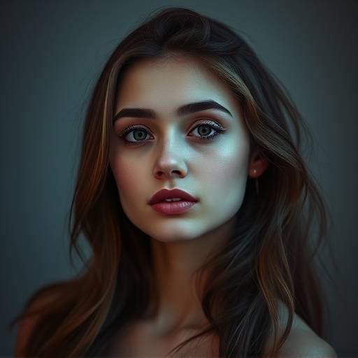 Ejemplo de fotografía profesional: Retrato artístico de una joven