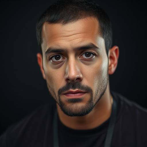 Retrato de Miguel Sánchez, editor y retocador fotográfico